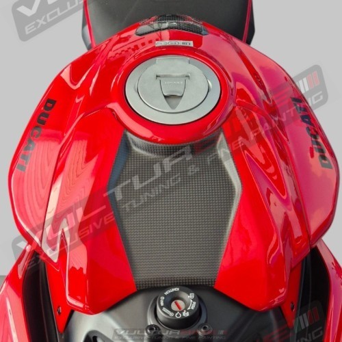 Coperchio anteriore serbatoio personalizzato in carbonio - Ducati Panigale e Streetfighter V2 / V2S
