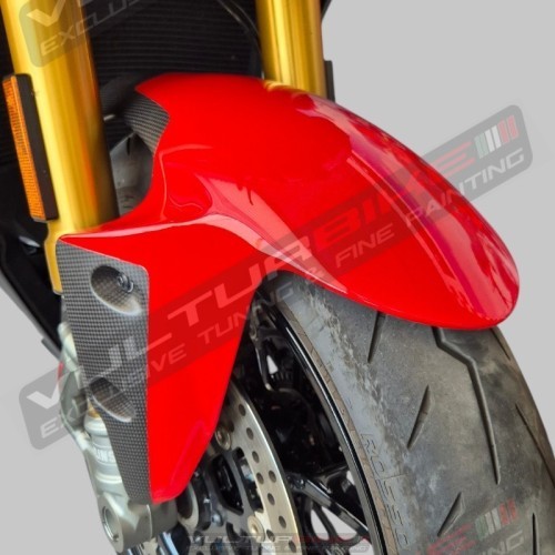 Línea personalizada de guardabarros delanteros de carbono para Ducati Panigale y Streetfighter V2