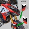 Pair of front fender stickers - Ducati Multistrada V4 Pikes Peak