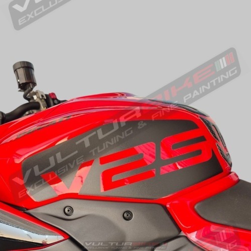 Pegatinas laterales para acabado en relieve de tanque - Ducati Panigale / Streetfighter V2