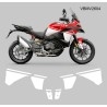 Kit de pegatinas personalizable Ducati Multistrada v2 – Gráficos fundidos premium para paneles de depósito y laterales