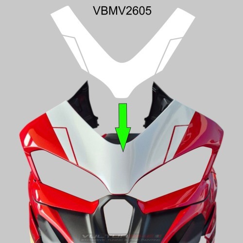 Adesivo Portanumero Cupolino Ducati Multistrada V2 – Personalizzabile Cast Air-Free
