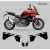 Kit de pegatinas personalizable Ducati Multistrada v2 – Gráficos fundidos premium para paneles de depósito y laterales