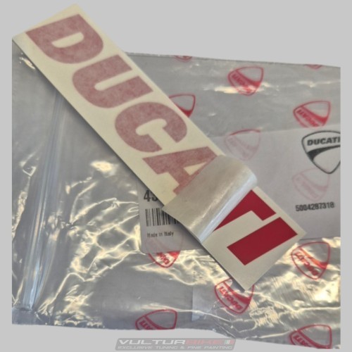 Original sticker Ducati red - Ducati Hypermotard 1100 EVO SP 2010 / 2011