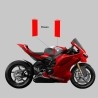 Bandas adhesivas para tanques en estilo "Centenario Tricolore" para Ducati Panigale / Streetfigher V4