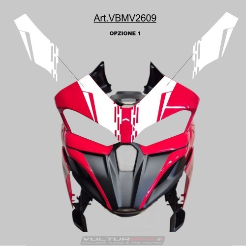 Individuell gestaltete Windschutzscheibenaufkleber 2 Optionen – Ducati Multistrada V2