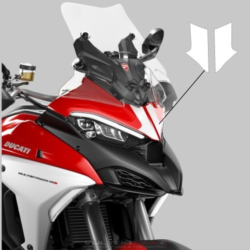 ADESIVO CENTRALE CUPOLINO per Ducati Multistrada V4 / V4S - dal 2021 al 2024