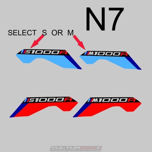 AUFKLEBER-KIT FÜR BMW S1000R 2025 / 2026 - DESIGN M EDITION von Vultur Bike