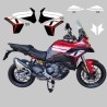 Kit d’autocollants graphiques décoratifs pour Ducati Multistrada V2 / V2S – style « course »