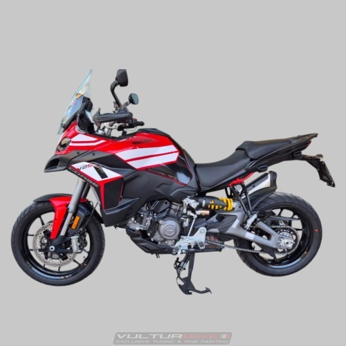 Dekoratives Grafiksticker-Set für Ducati Multistrada V2 / V2S – "Racing"-Stil