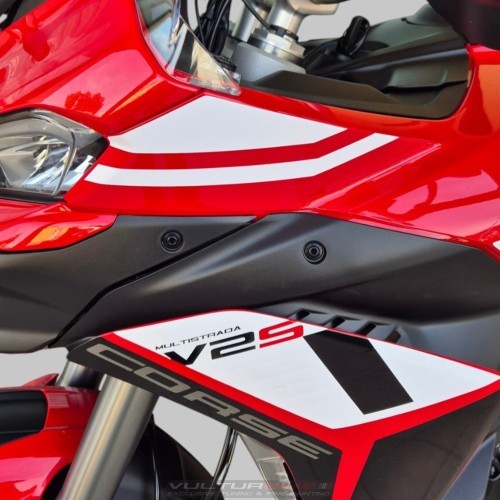 Kit Adesivi Grafiche Decorative per Ducati Multistrada V2 / V2S – Stile Corse