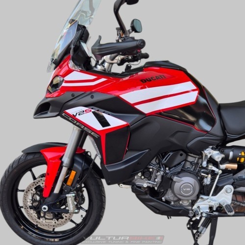 Kit Adesivi Grafiche Decorative per Ducati Multistrada V2 / V2S – Stile Corse