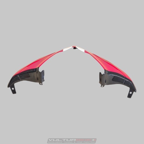 Parabrisas delantero de carbono pintado estilo GP / Pikes Peak – Ducati Multistrada V4 (2021-2026)