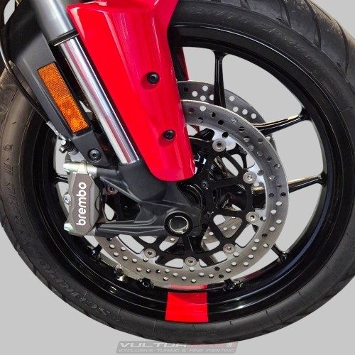 Dekorative Aufkleberfarben Ihrer Wahl für den Radkanal – Ducati Multistrada V2 / V2S