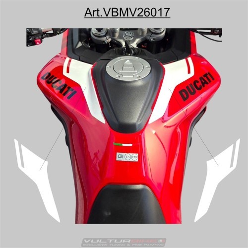 Kit de pegatinas para tanques - Ducati Multistrada V2 / V2S - colores de tu elección