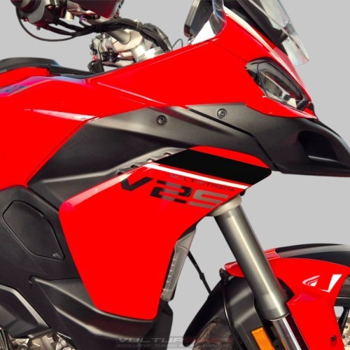 Anpassbare Farbablenkerband-Aufkleber – Ducati Multistrada V2