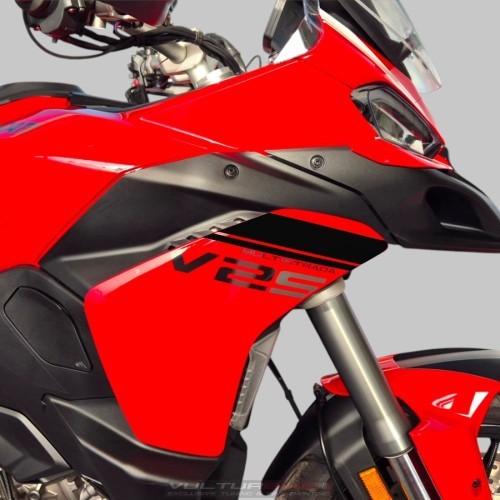 Calcomanías personalizables para la banda del deflector de color - Ducati Multistrada V2