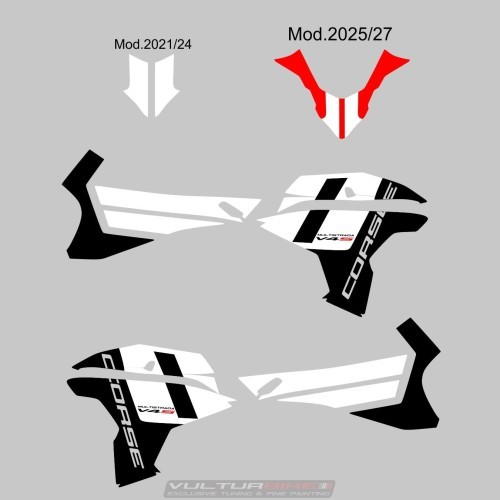 Nuevos gráficos adhesivos Corse compatibles con Ducati Multistrada V4 / V4S