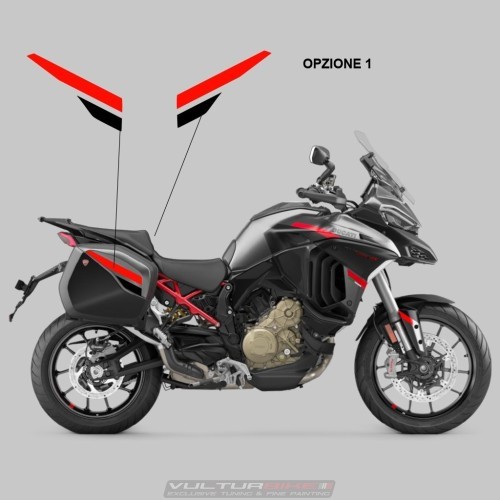 Universelle Aufkleber, die mit Gehäuseabdeckungen kompatibel sind - Ducati Multistrada V2 / V4 / Rally