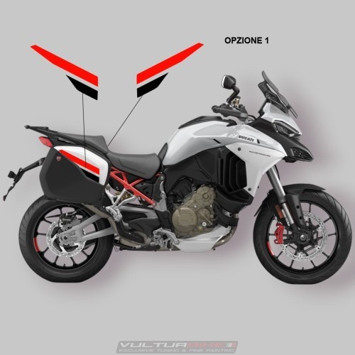Calcomanías universales compatibles con cubiertas de caja - Ducati Multistrada V2 / V4 / Rally