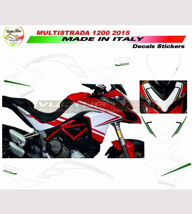 Custom Design Stickers Kit - Ducati Multistrada 950/1200 DVT