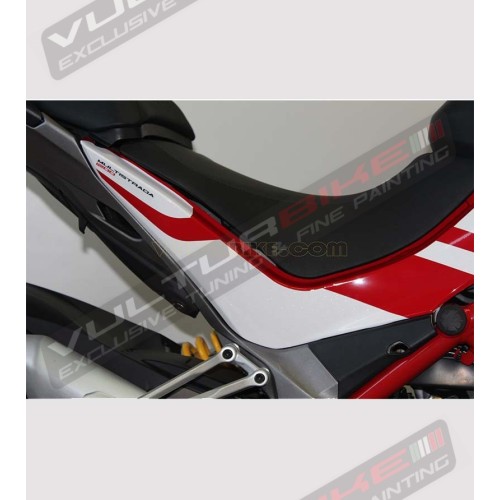 Exklusives Design weiße Aufkleber Kit - Ducati Multistrada 1200 2015 