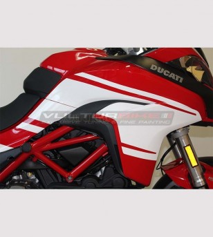 Kit adhésif blanc design exclusif - Ducati Multistrada 1200 2015