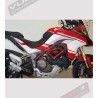 Exklusives Design weiße Aufkleber Kit - Ducati Multistrada 1200 2015 