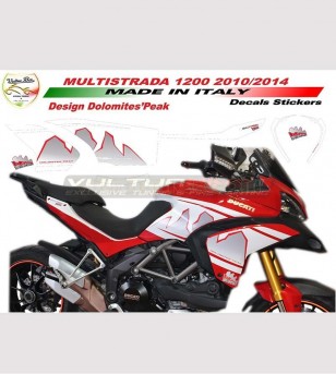 Kit adesivi Dolomites Peak design - Ducati Multistrada 1200 2010/14