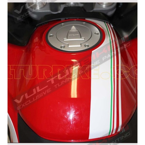 Autocollants de chars tricolores - Ducati Multistrada 950/1260/1200 DVT 