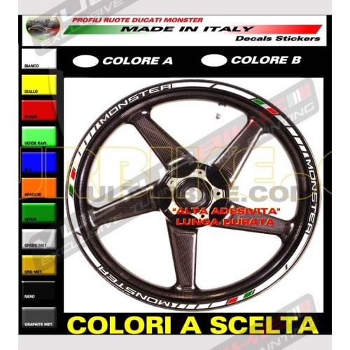 Pegatinas personalizables para ruedas - Ducati Monster 