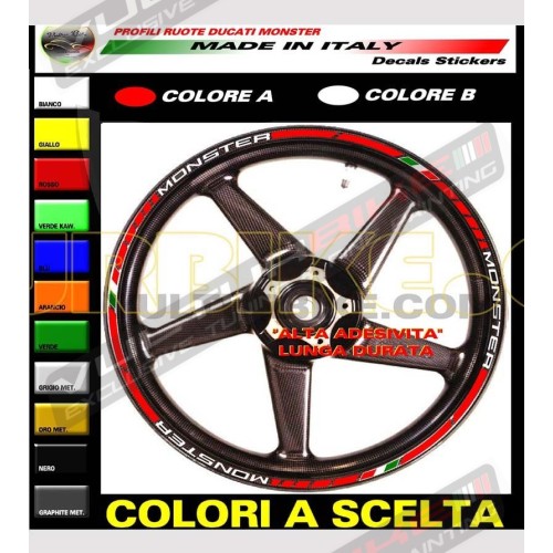 Pegatinas personalizables para ruedas - Ducati Monster 
