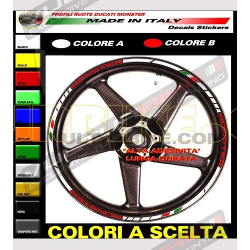 Pegatinas personalizables para ruedas - Ducati Monster 