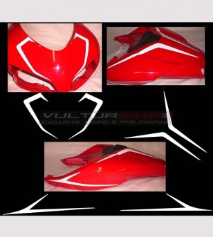 Colored stickers for tail and front fairing -  Ducati 848/1098/1198