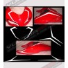 Pegatinas de colores para domo y codón - Ducati 848/1098/1198 