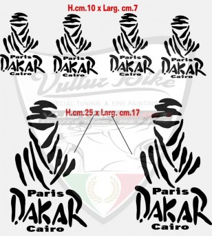 Stickers for motorcycle dakar paris cairo