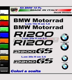 10 adesivi colorati - BMW R1200 GS / Motorrad