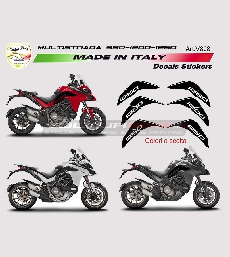 Autocollants de réservoir - Ducati Multistrada 1260/1200/950/DVT
