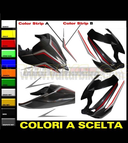 Strip version stickers kit various colors - Ducati Streetfighter