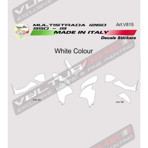 Kit adhésif graphique personnalisé - Ducati Multistrada 1260/1200/950 