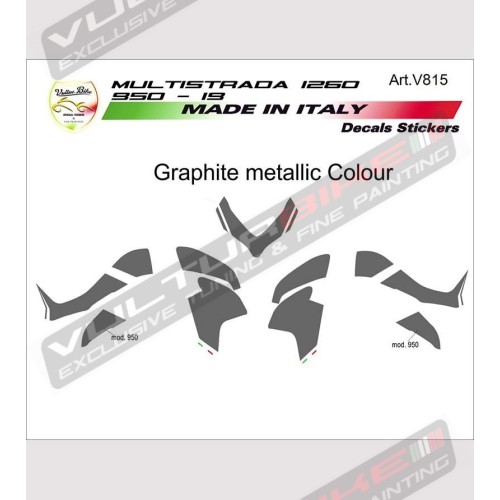 Kit adhesivo gráfico personalizado - Ducati Multistrada 1260/1200/950 