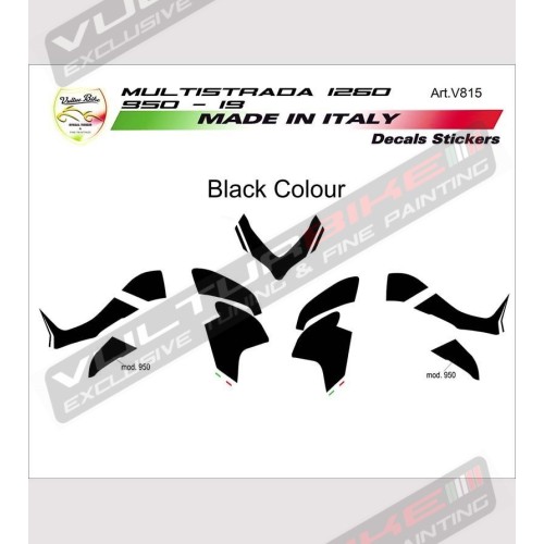 Individuelle Grafik Klebeset - Ducati Multistrada 1260/1200/950 