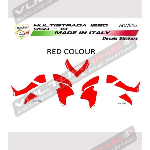 Custom graphics stickers kit - Ducati Multistrada 1260/1200/950 