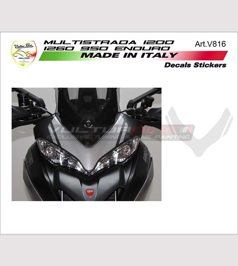 Colored front fairing sticker - Ducati multistrada DVT