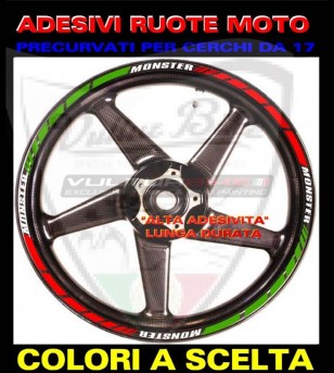 Adesivi ruote moto strisce cerchi DUCATI STREETFIGHTER Racing 2 stickers wheel