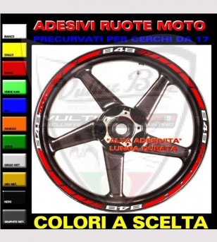 Perfiles de pegatinas ruedas personalizables muchos modelos - Ducati 848/1098/1198/S/R/SP/EVO