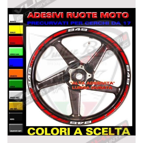 Perfiles de pegatinas ruedas personalizables muchos modelos - Ducati 848/1098/1198/S/R/SP/EVO 