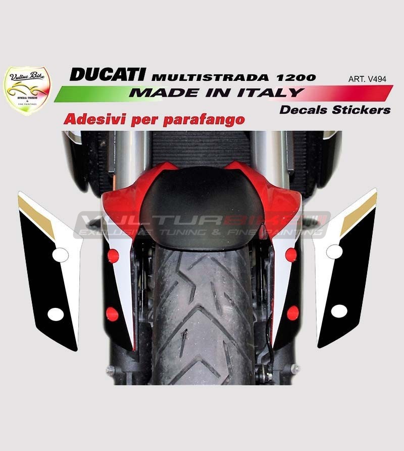 Fender Aufkleber - Ducati Multistrada 1200 10/17