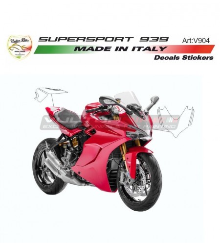 Colored stickers for number plate - Ducati Supersport 939