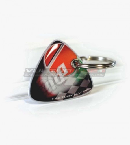 Bi-facial resinated key ring - Ducati